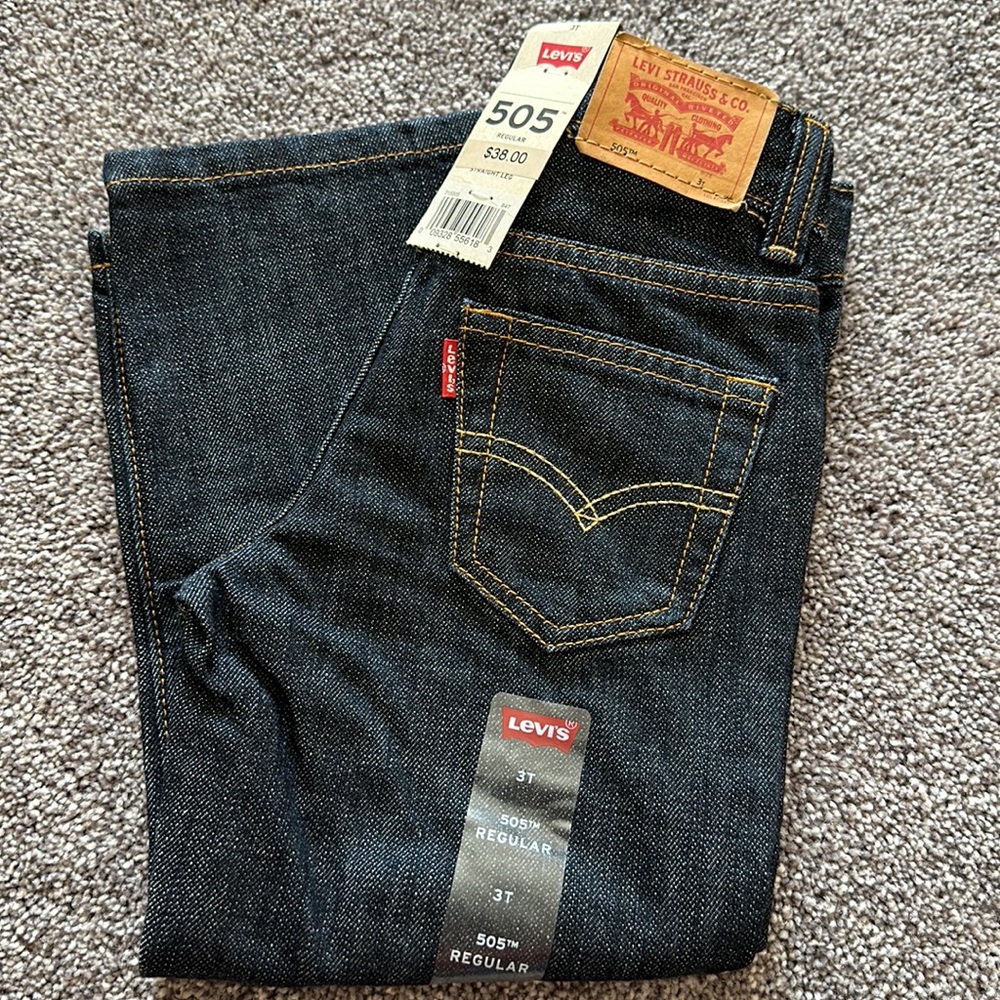 New! Levi’s 505 Blue Jeans Size 3T